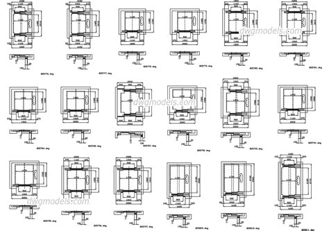 Elevators Kone. Part 2 DWG, free CAD Blocks download