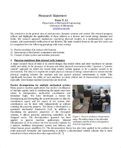 Image result for Research Statement Sample for Postdoc