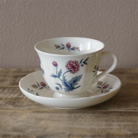 ヴィンテージ食器 ウェッジウッド ウィリアムズバーグ ポプリ 花柄 コーヒーカップ ソーサー #190712-1~5 Wedgwood ...