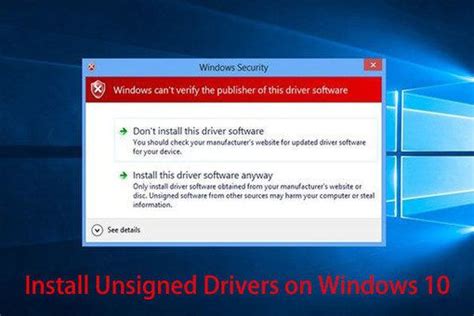 Image result for Windows 1.0 Unsigned Drivers Fail When Secure Boot Re-Enabled
