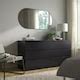 MALM Chest of 6 drawers, black-brown, 160x78 cm - IKEA