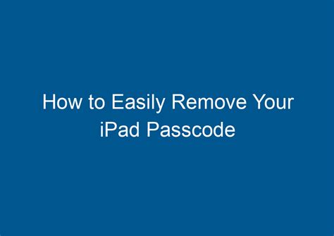 Image result for Remove Passcode From iPad