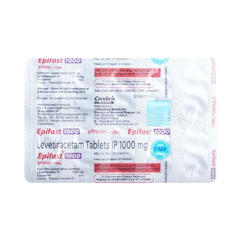 Epifast 1000 MG Tablet (10): Uses, Side Effects, Price & Dosage | PharmEasy