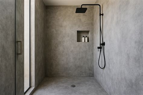 How to Make a Finished Concrete Shower Floor | One Awesome Concrete ...