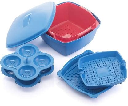 Varmora Microwave Idli Maker, Vegetable Steamer Plastic Utility Cooker ...