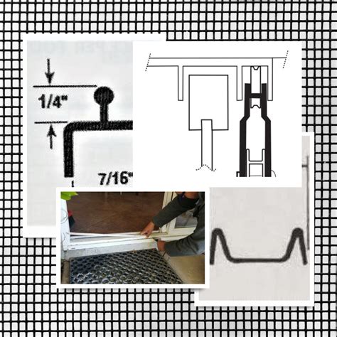 Sliding Screen Door Track & Top Channel & Side Channels