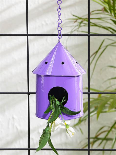 Round Hut Bird House Purple – Exotic Flora