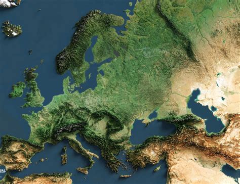 Europe High-resolution Map - Guide of the World
