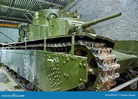Soviet Multi-turreted Heavy Tank T-35. 1935 Stock Image - Image of dangerous, memorial: 64203797