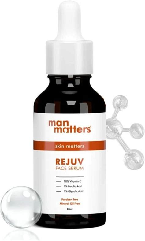 Man Matters 10% Vitamin C Face Serum for Men for Glowing Skin | Removes ...