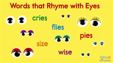 Eyes Rhyming Words at Marcia Chester blog
