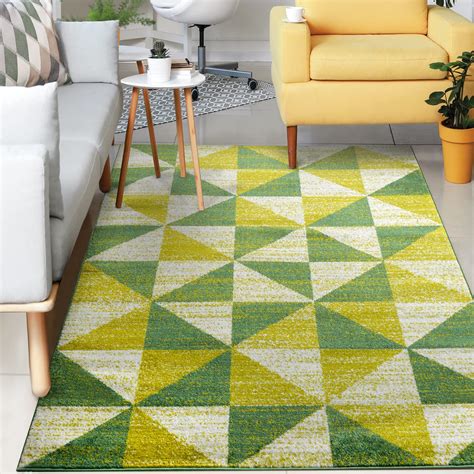 Antep Rugs Geometric 8x10 Modern Indoor Area Rug Siesta Green ...