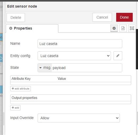Node Red Entity Node 的图像结果