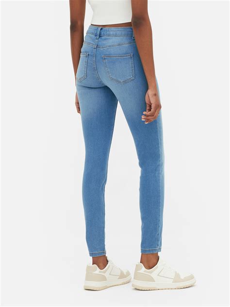 Mid Rise Womens Jeans