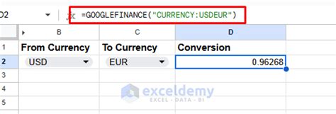 Sheets Currency Conversion 的图像结果
