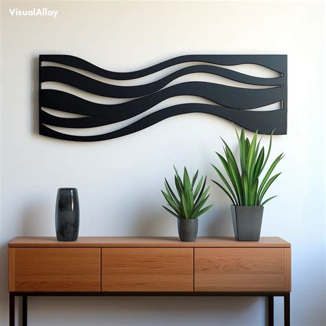 Abstract Metal Waves Wall Art [2025 Design] - VisualAlloy