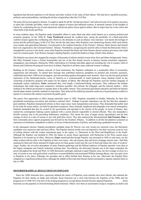 The Populist Movement.docx
