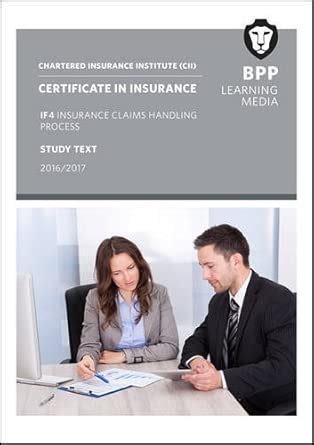 Buy CII Certificate in Insurance IF4 Insurance Claims Handling Process ...