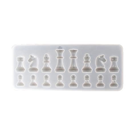 Forma profesionala din silicon transparent - piese pentru sah