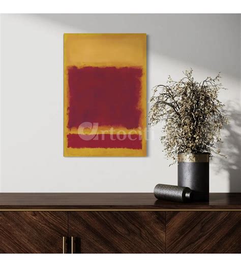 Buy Mark Rothko Inspired Red Yellow Gold Famous Abstract Painting ...