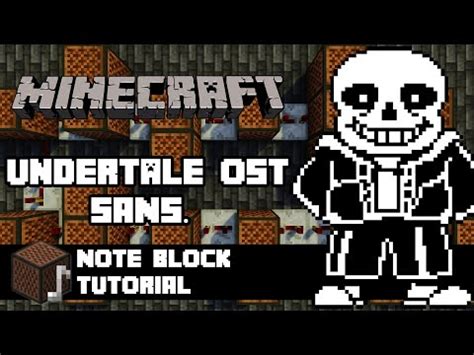 Sans Theme Minecraft Note Block Tutorial 的图像结果