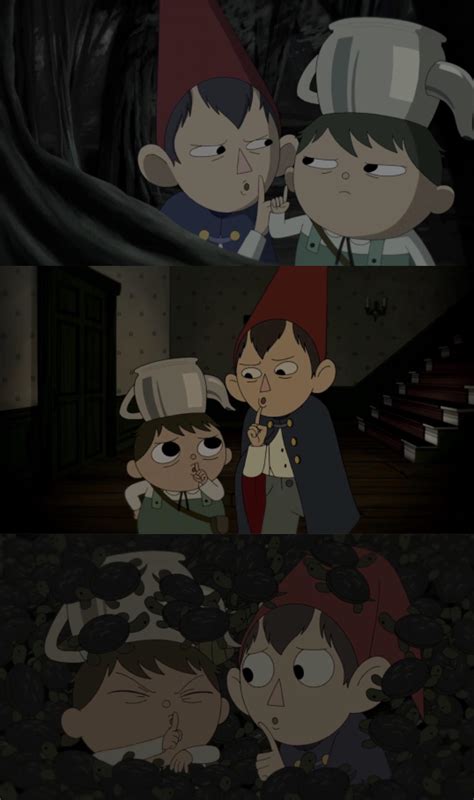 Wirt and Greg shushing each other: a compilation : overthegardenwall