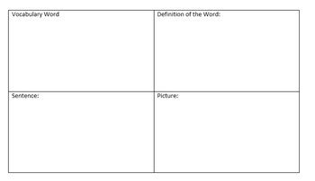 Image result for Vocabulary Word Box