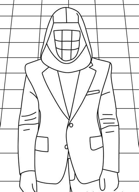 Facile Squid Game da colorare. Scarica, stampa o colora subito online!