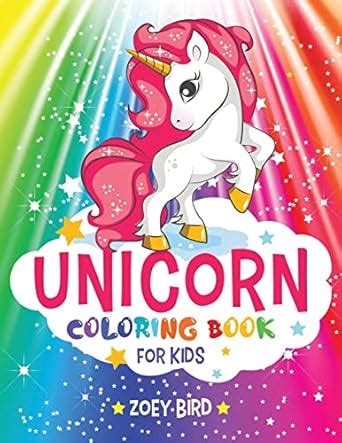 Unicorn Coloring Book for Kids: Coloring Activity for Ages 4 - 8 : Bird ...