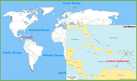 Caribbean Netherlands Map | Maps of Bonaire, Sint Eustatius and Saba