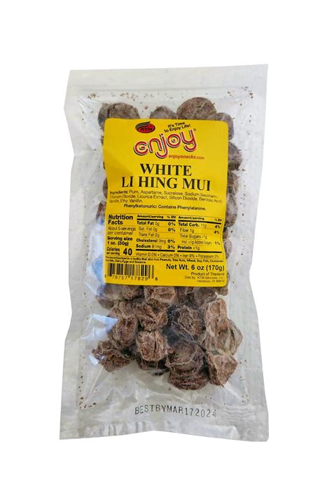 Enjoy White Li Hing Mui 6 oz