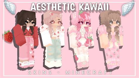 🍓 ೃ ∗aesthetic Kawaii skins minecraft ೃ 🍓[ links in the description ...