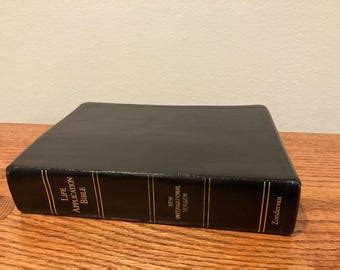 NIV 1984 Full Life Study Bible - Black Bonded Leather - Out of Print ...