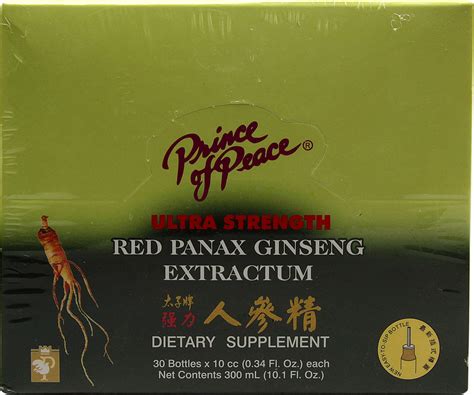 Prince of Peace Red Panax Ginseng Extractum Ultra Strength -- 30 ...