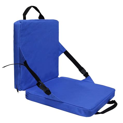 Portable Stadium Seat Bleacher Cushion With Backrest Lightweight ...