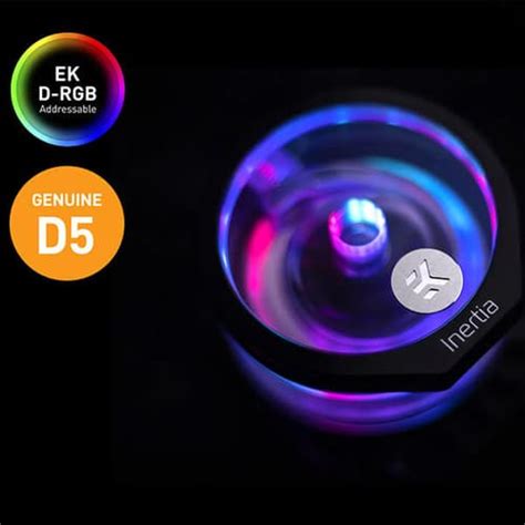 Buy EK Quantum Inertia D5 PWM D-RGB - Plexi | Mdcomputers.in