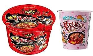Samyang Samyang Big Bowl 2XSpicy Noodles105Gm PK1&Carbo Cup Noodles70gm ...