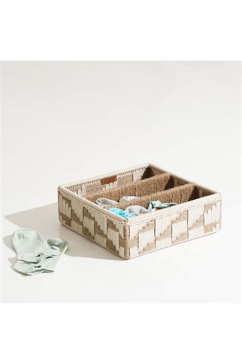 Sirohi Multiutility Table Organiser | Jute & White – Okhaistore