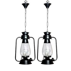 Buy SL Light Hanging Ceiling Pendant Light, Black, Lantern Style Online ...