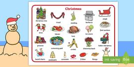 Australian Christmas Adjectives Word Mat (teacher made)