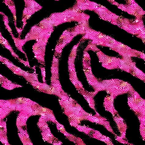 Hot Pink and Black Zebra Print Pattern with Glitter Sparkles · Creative ...