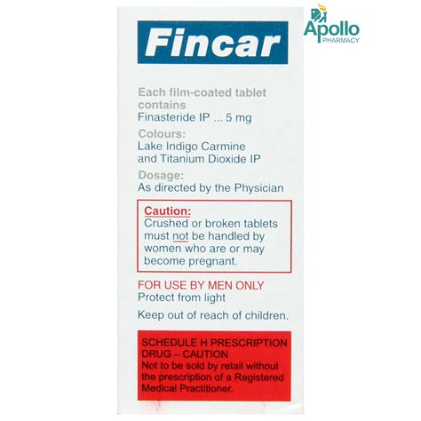 Fincar Tablet 10's Price, Uses, Side Effects, Composition - Apollo Pharmacy