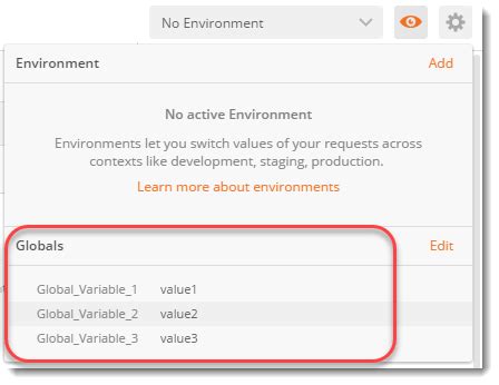 Image result for Postman Create Global Variable