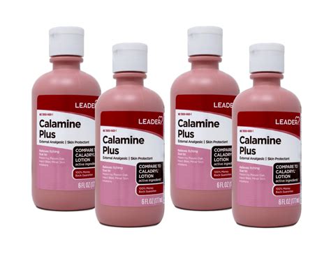 LEADER Calamine Plus Anti-Itch Lotion, Skin Protectant Lotion for Fast-Acting Itch Relief ...