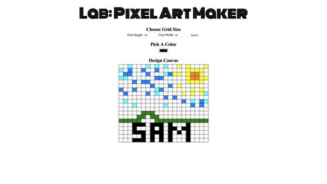 Image result for Pixel Art Project in JavaScript