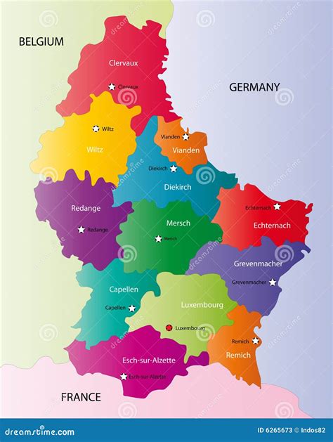 Luxembourg Country Map