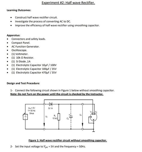 Image result for Half Wave Rectifier Experiment