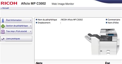 Web Image Monitor 的图像结果
