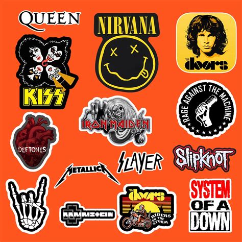 Vintage Bands Sticker Pack of 15 – Peeekaboo