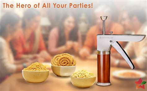 Buy Wonderchef Snacks Maker with 12 Different jalis, Stainless Steel ...